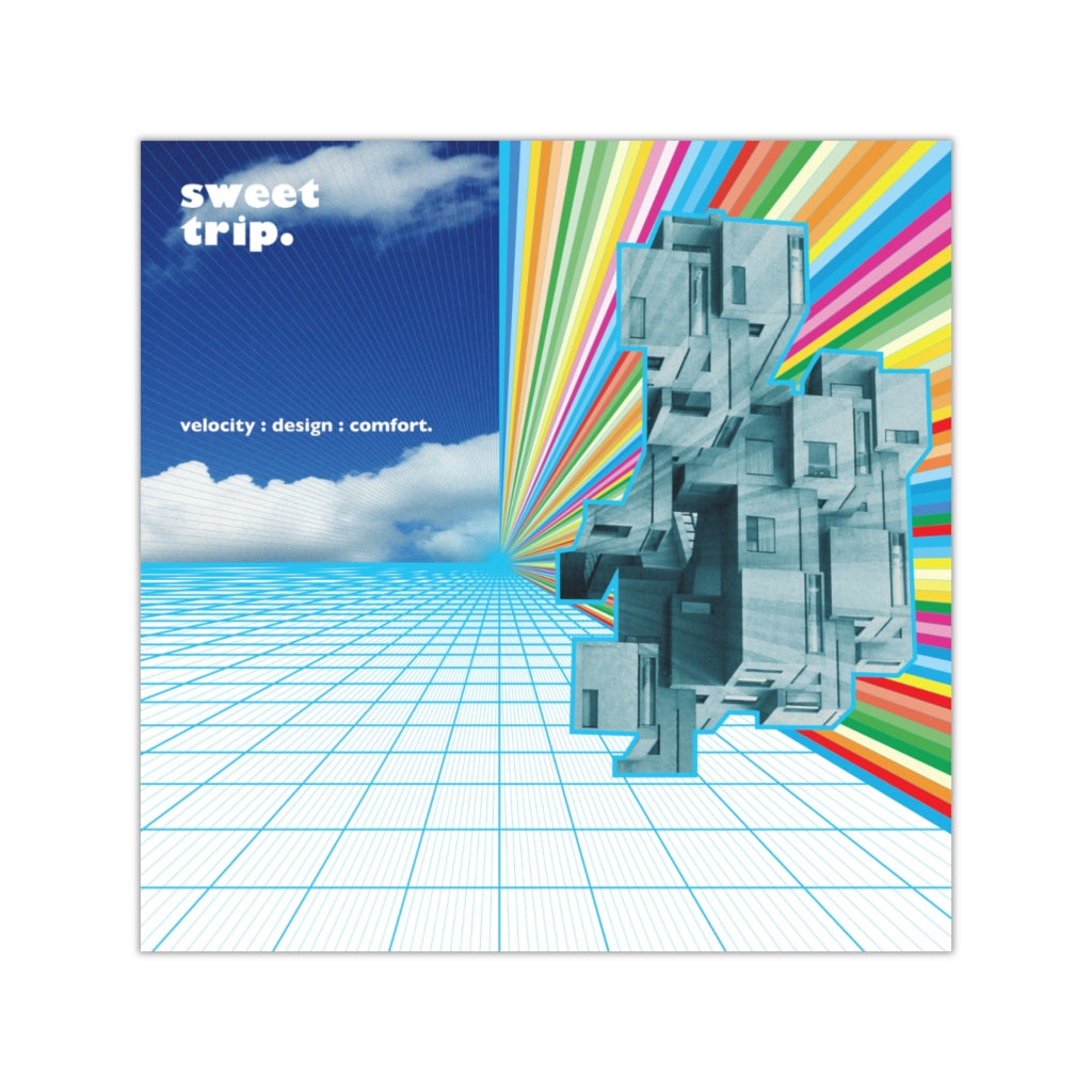 Sweet Trip - Velocity: Design: Comfort Square Vinyl Stickers