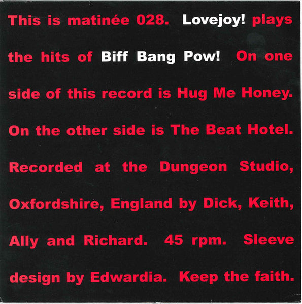 Lovejoy - Plays Biff Bang Pow