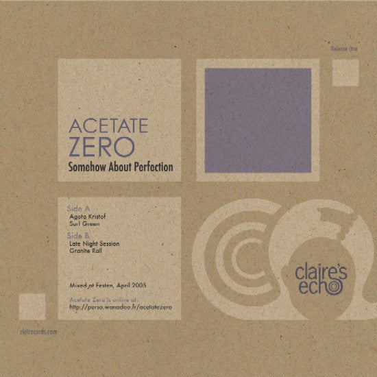 Acetate Zero - Somehow About Perfection